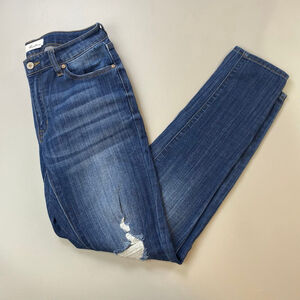 Women's KanCan Blue Distressed Skinny Jeans Size 28